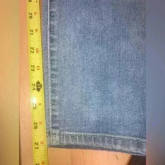 NYDJ Kimora Ankle Skinny Jeans Crystal Embellished Blue Denim - Picture 13 of 14